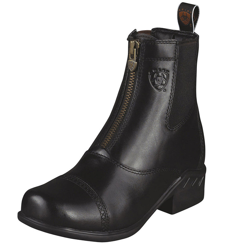 Ariat Heritage Women's Round Toe Zip Paddock Boots - Black - Wyldewood ...