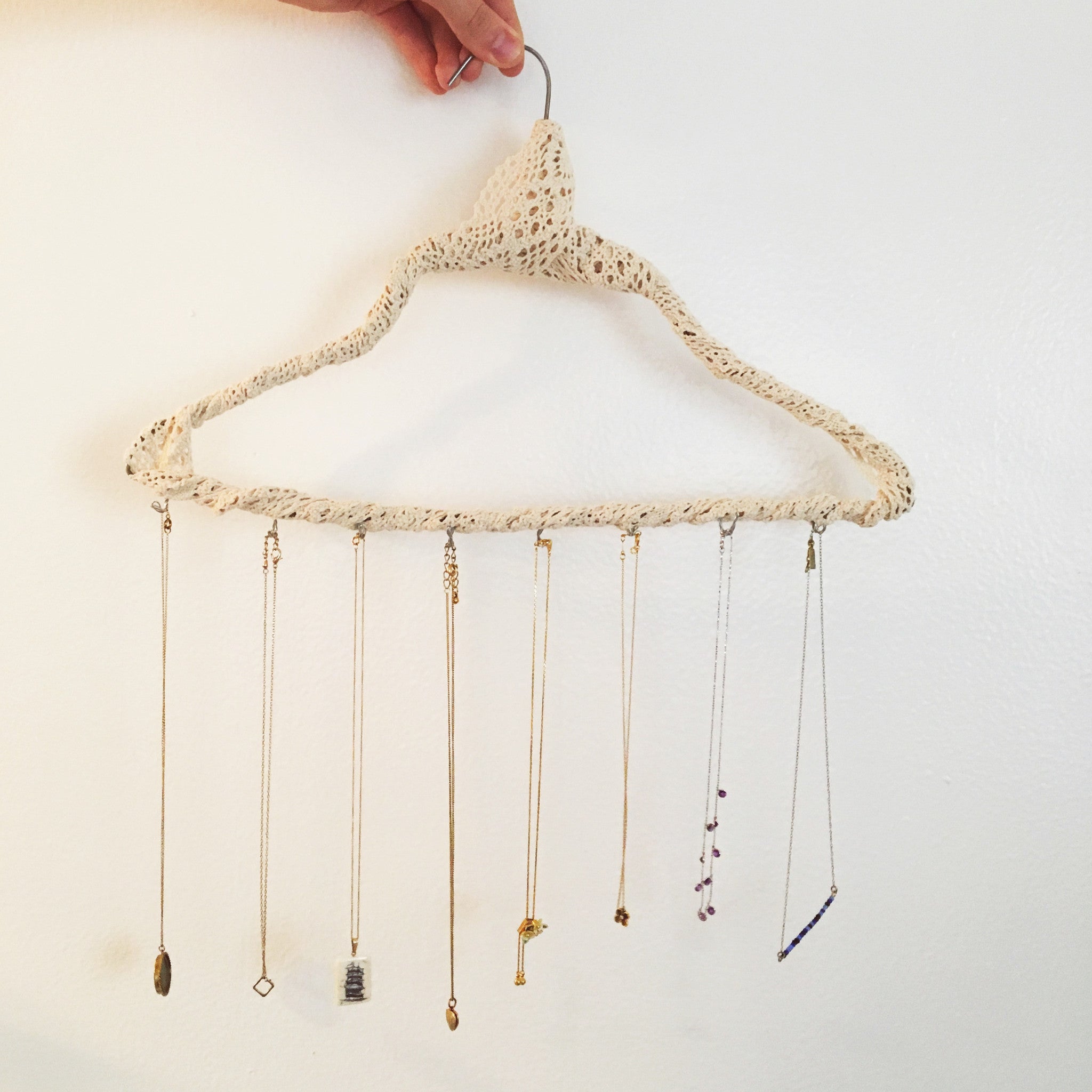 Diy jewelry hanger