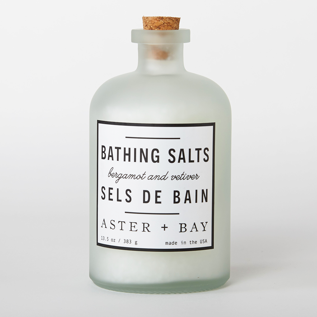 Bergamot and Vetiver Bathing Salts Handmade Natural