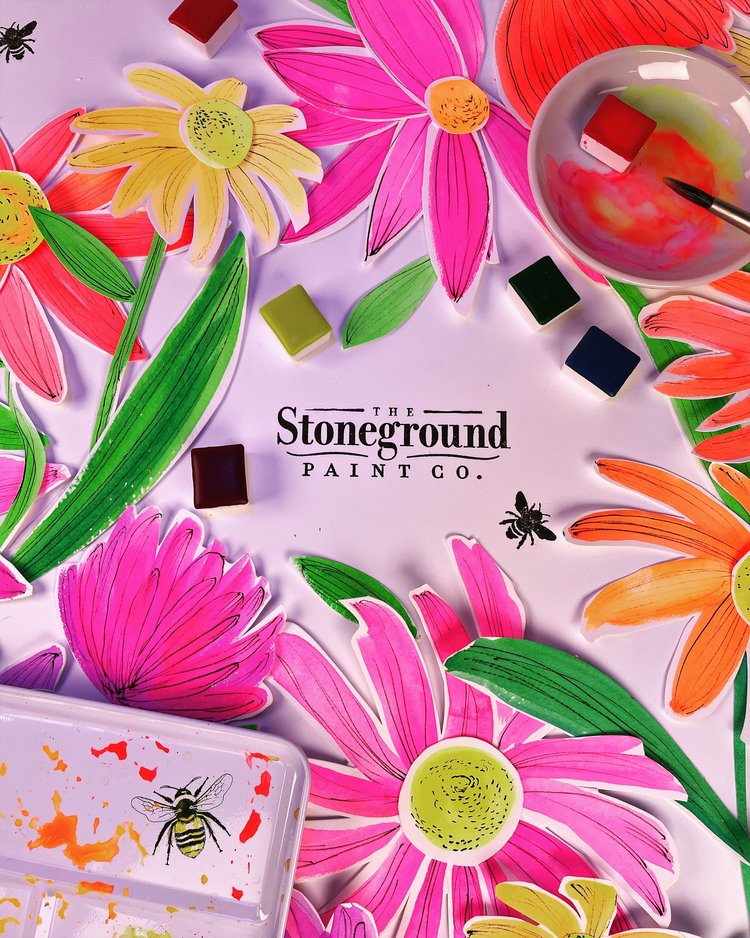 A Look at Stoneground Gouache Pans - RozWoundUp