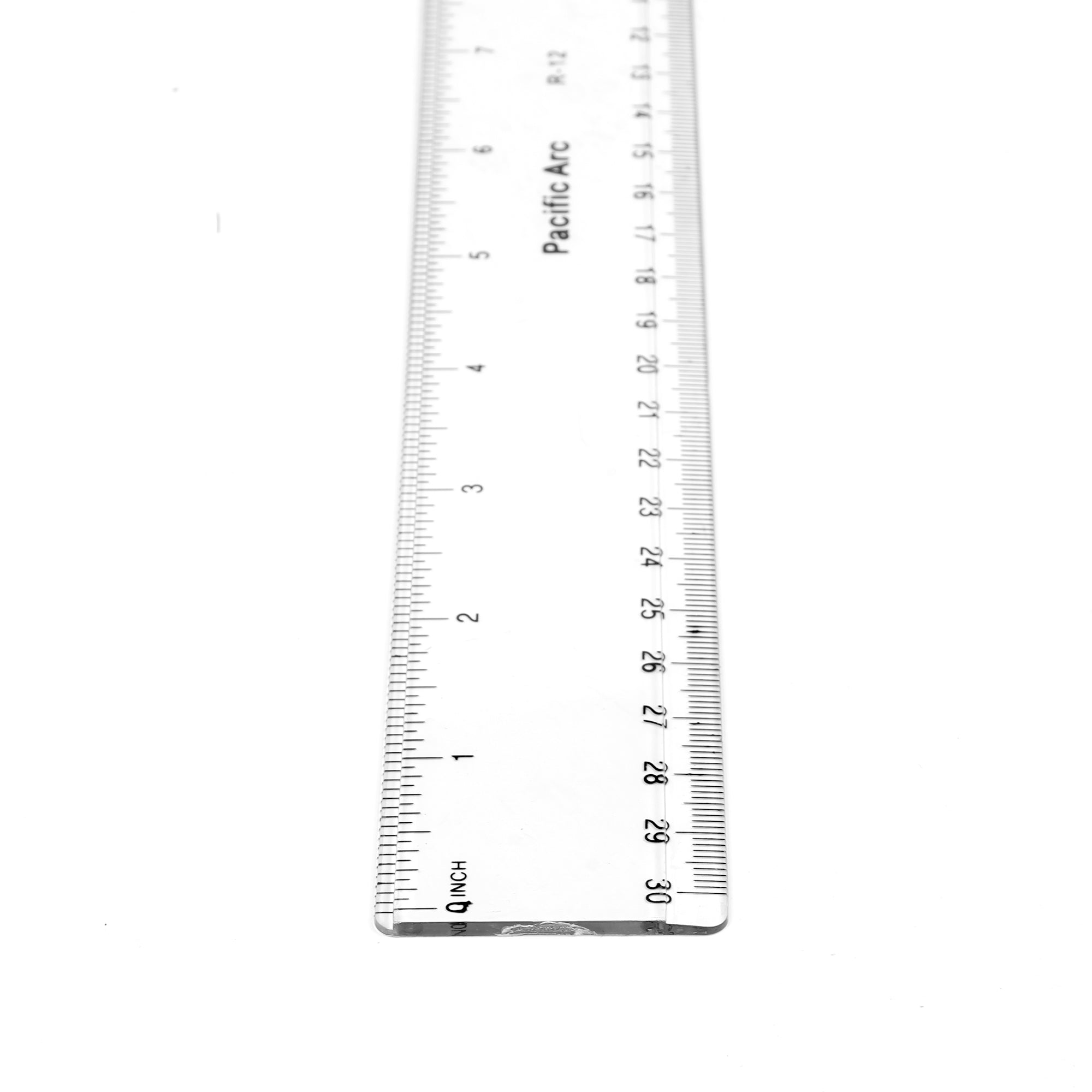 VINTAGE PLASTIC LUCITE MULTI-PURPOSE 6 ROLLING RULER - MADE IN TAIWAN