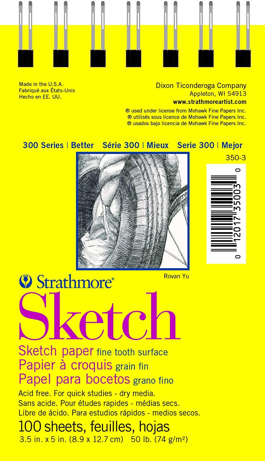 Strathmore Marker Paper Pad 6X8-50lb Smooth 24 Sheets -62497600