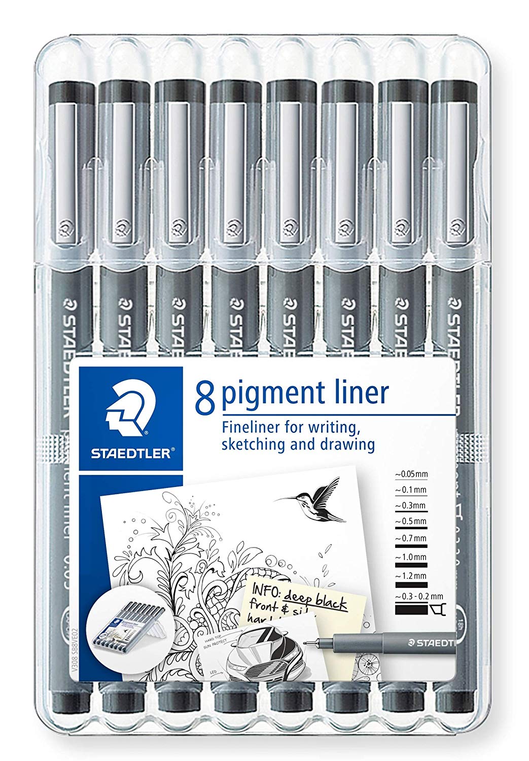 Staedtler Triplus Fineliner Pen - Light Gray