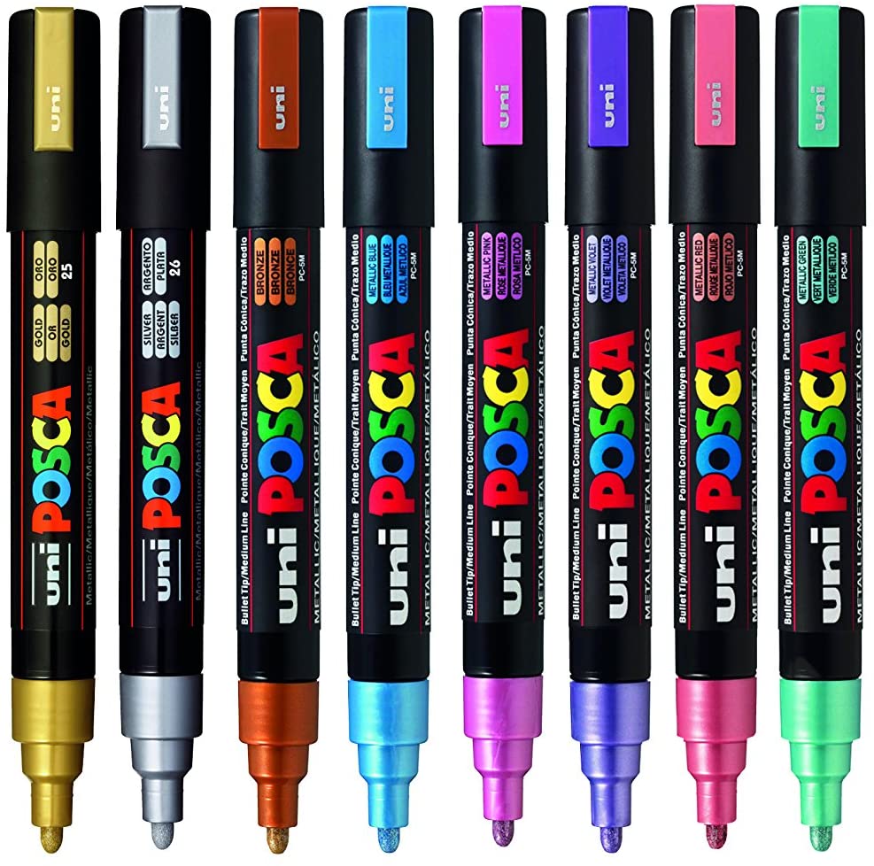 Posca Paint Marker Set PC-1M 16 Extra Fine Tapered Tip Free Shipping