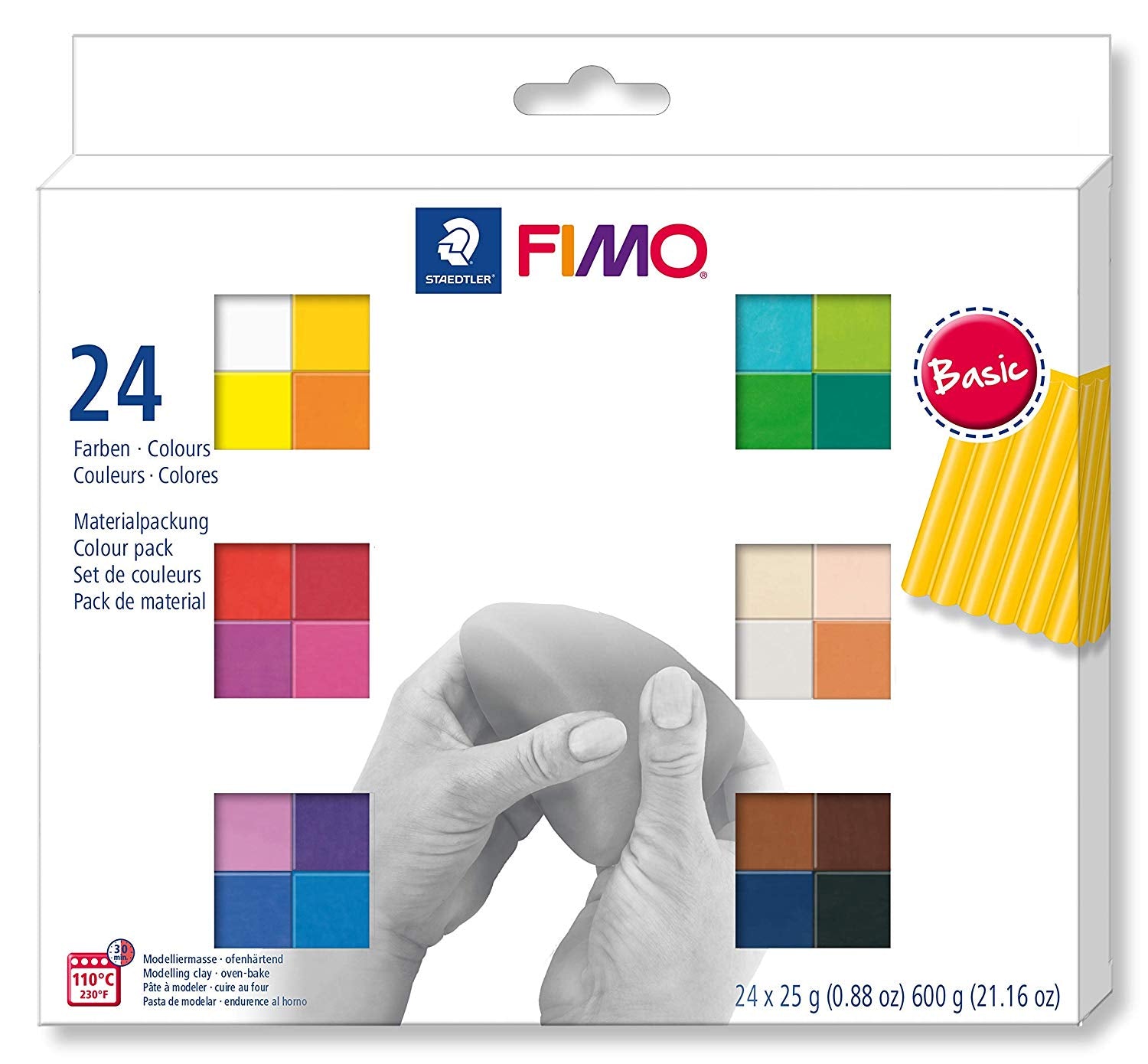 FIMO Kids Polymer Clay, Lime, Nr. 51, 42 Gr, Oven-hardening Modeling Clay  Color Pack, Soft and Smooth Clay for Decor and Jewelry 