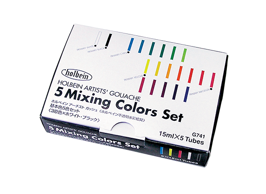 My simple portable gouache kit – Lines and Colors