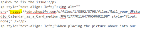 Adding HTML Protocol to Blog Images in Shopify