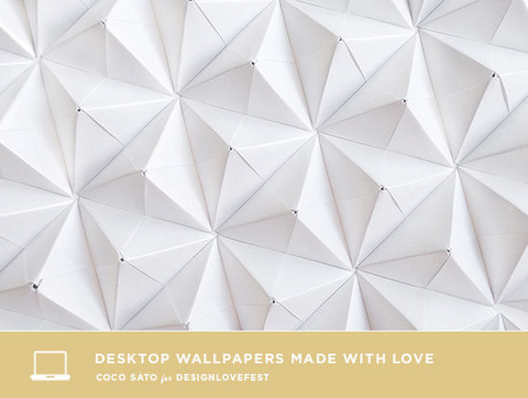 Desktop Wallpaper made by Coco Sato for DESIGNLOVEFEST
