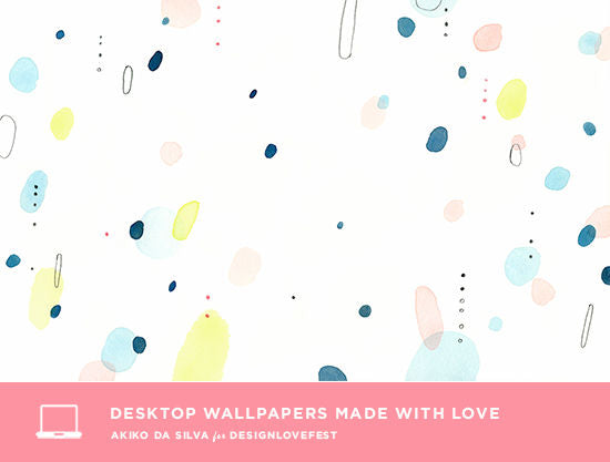 Desktop Wallpaper made with Love by Akiko Da Silva for DESIGNLOVEFEST