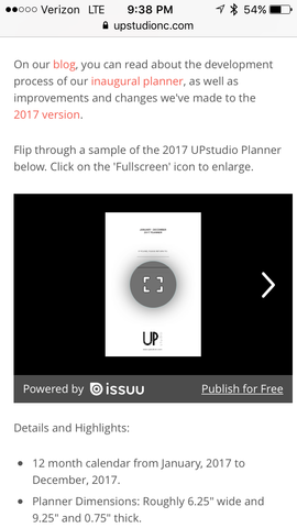 Lessons Learned: Website Mobile View - issuu - UPstudio