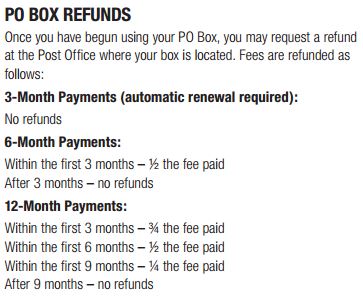 PO Box Refund Policy UPstudio