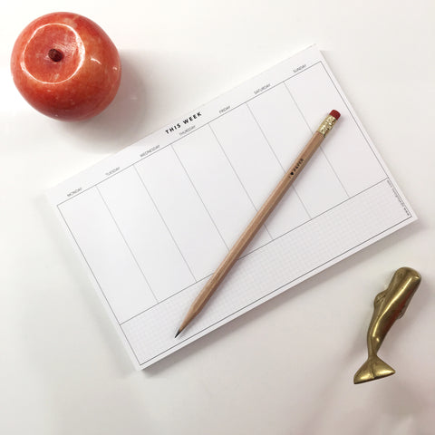 UPstudio - Weekly Planning Notepad