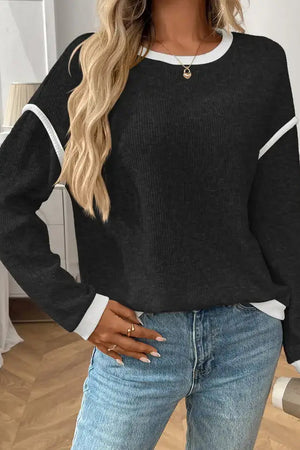 Colorblock Knit - Bella-gia Boutique