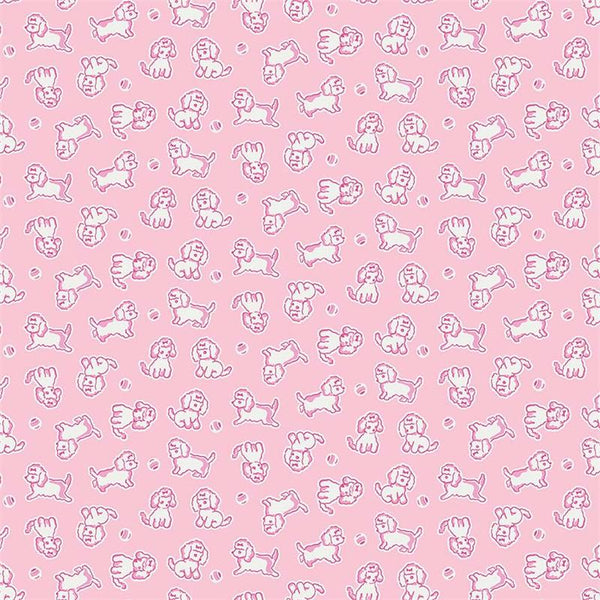 Strawberry Biscuit Poodle in Pink by Elea Lutz for Penny Rose Fabrics ...