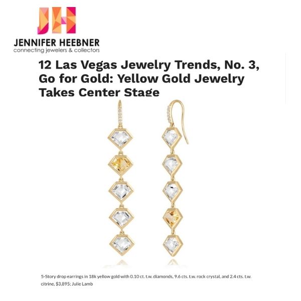 JULIA LAMB GOLD JEWELRY TRENDS FEATURED IN JENNIFER HEEBNER