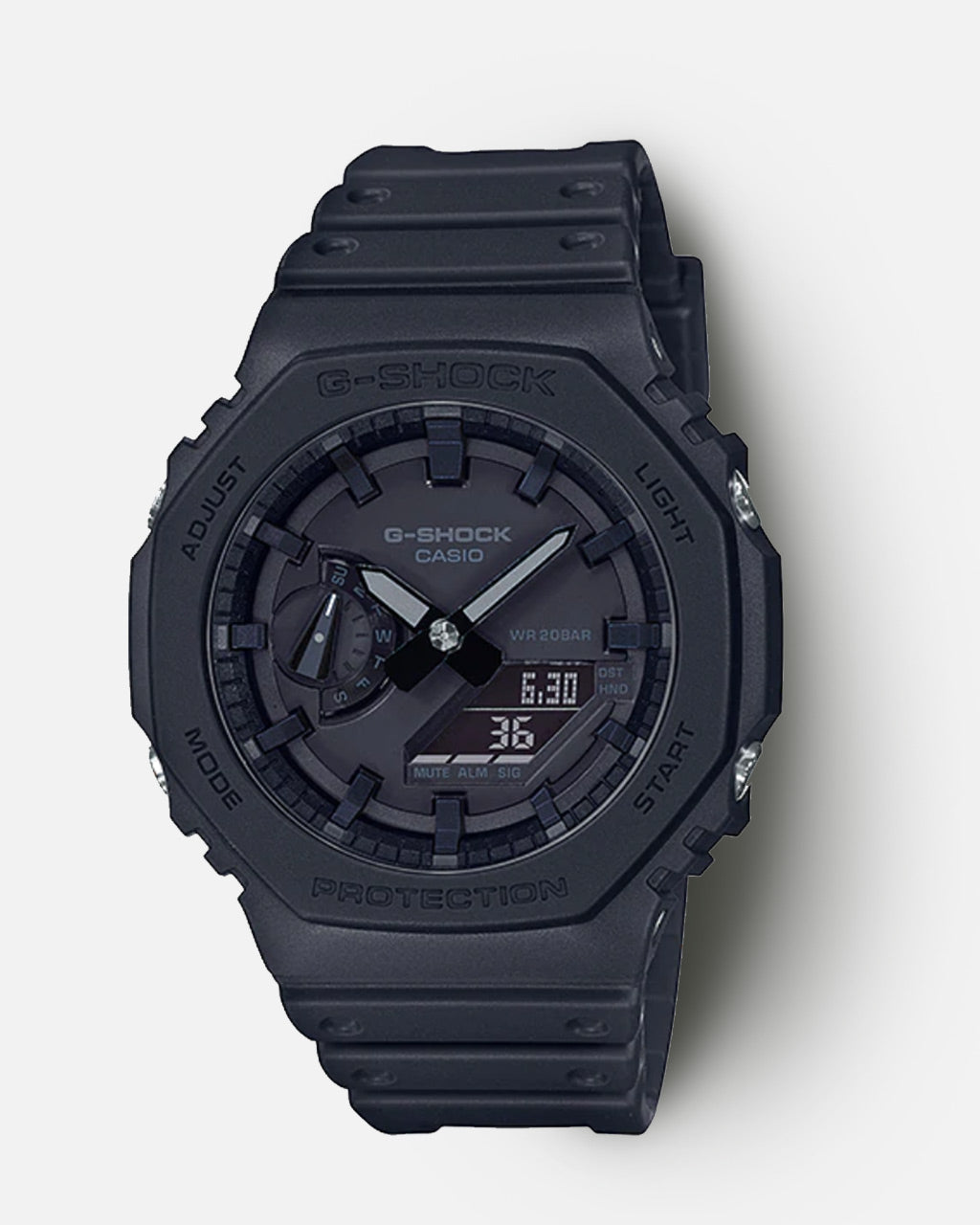 G-Shock GA-2100-1A Analog Digital Watch - All Black – BrandsWalk