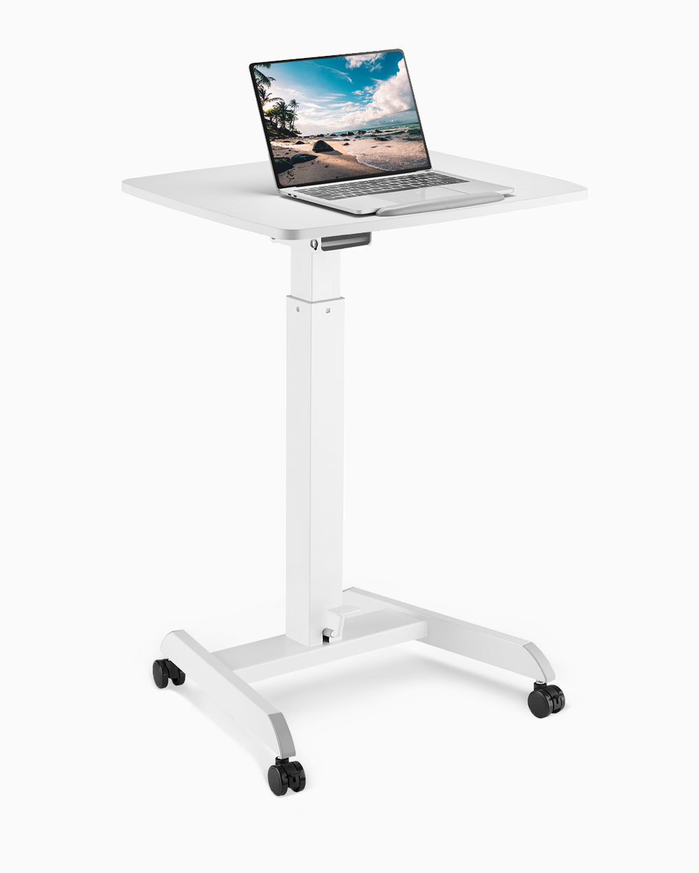 OCOMMO *UPGRADED* Height Adjustable Laptop Stand Workstation with Whee ...