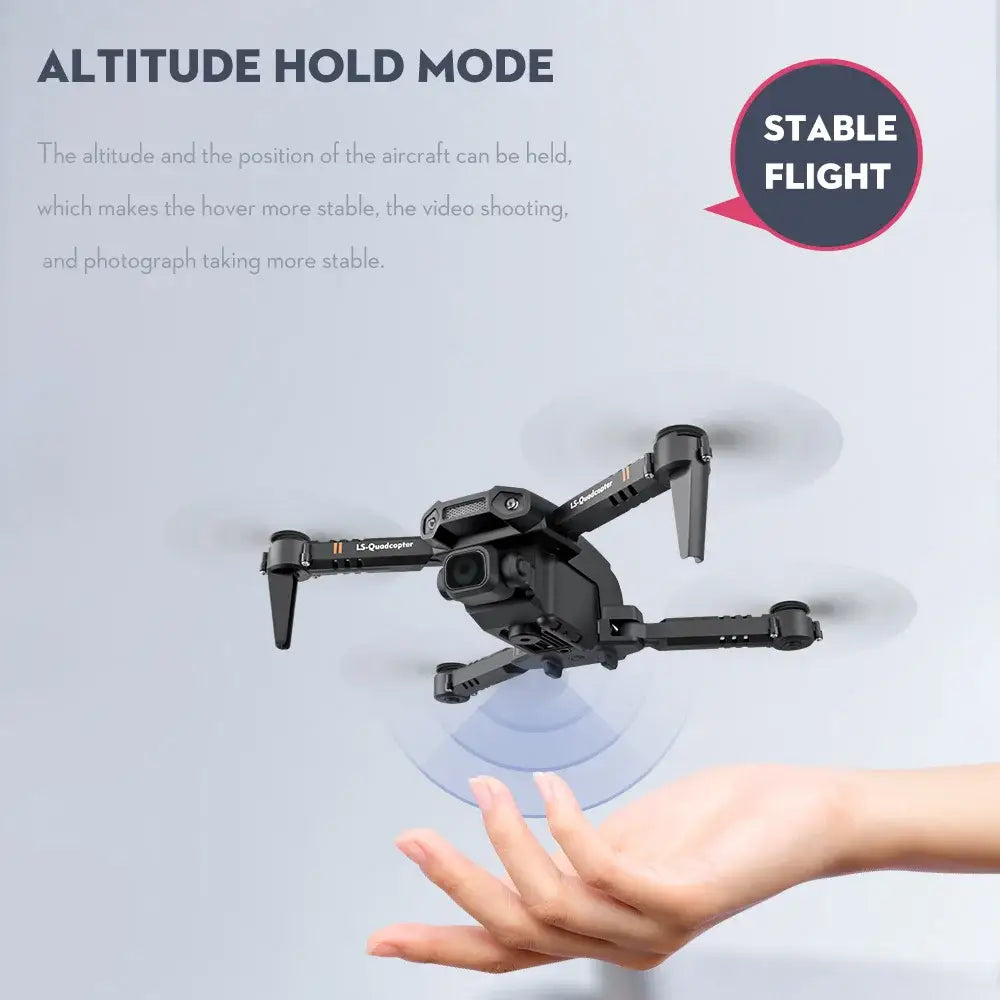 LS-XT6 RC Drone with Camera 4K Drone Dual Camera Track Flight Gravity Sensor Altitude Hold RC Quadcopter for Adults Kids