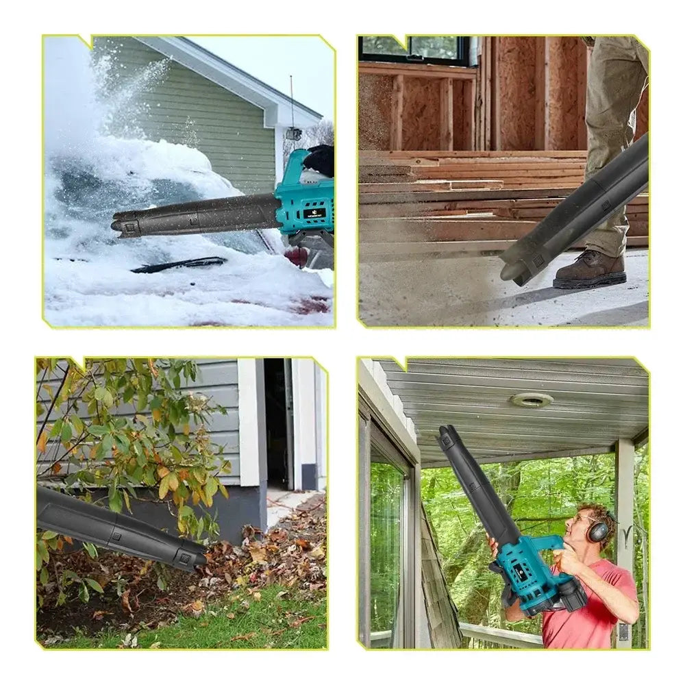 High Powerful Cordless Electric Air Blower Speed Adjustable Efficient Leaf Snow Dust Cleaning Blower Tool For Makita