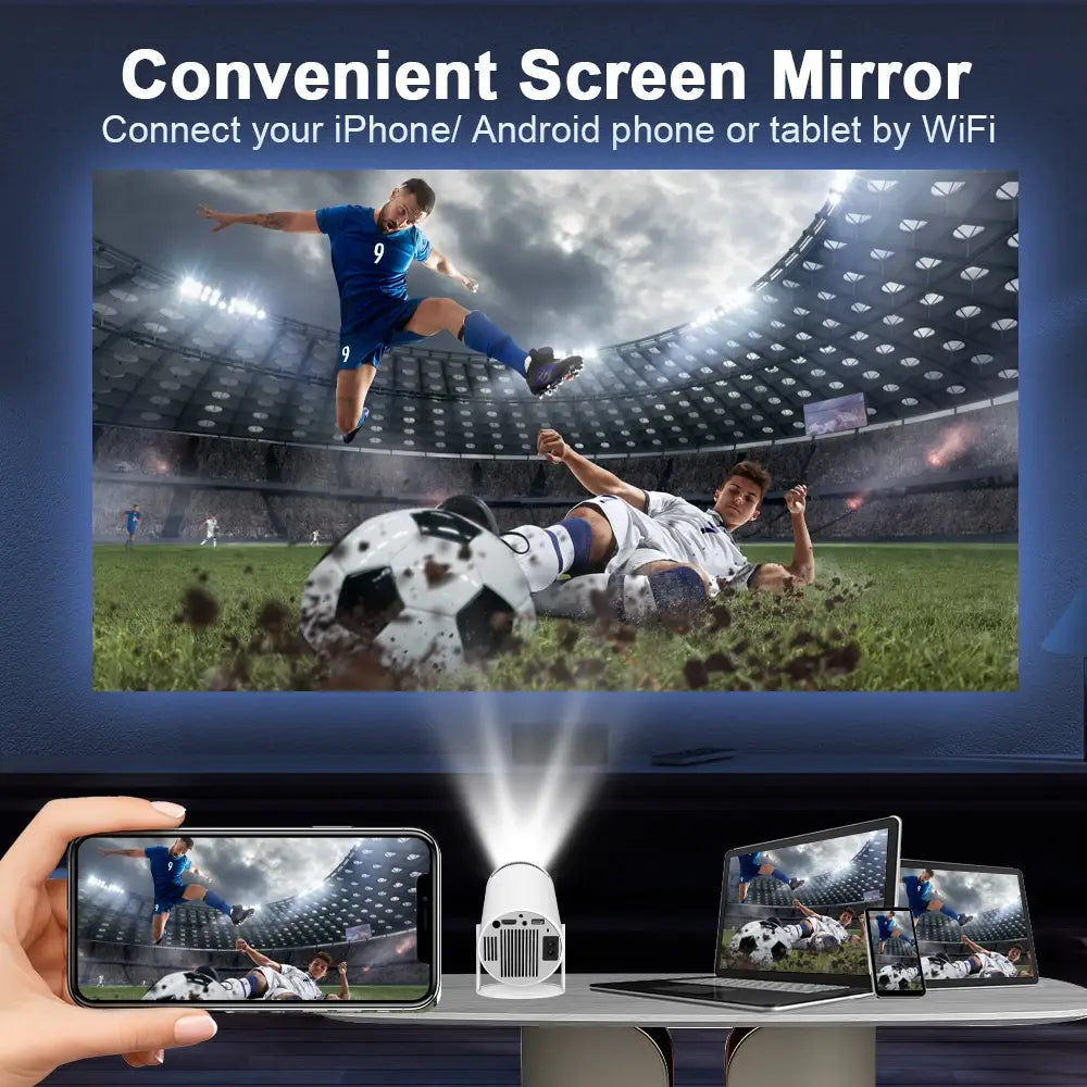 Magcubic Projector 4K Android 11 HY300 Dual Wifi6 260ANSI Allwinner H713 BT5.0 1080P 1280*720P Cinema Outdoor Portable