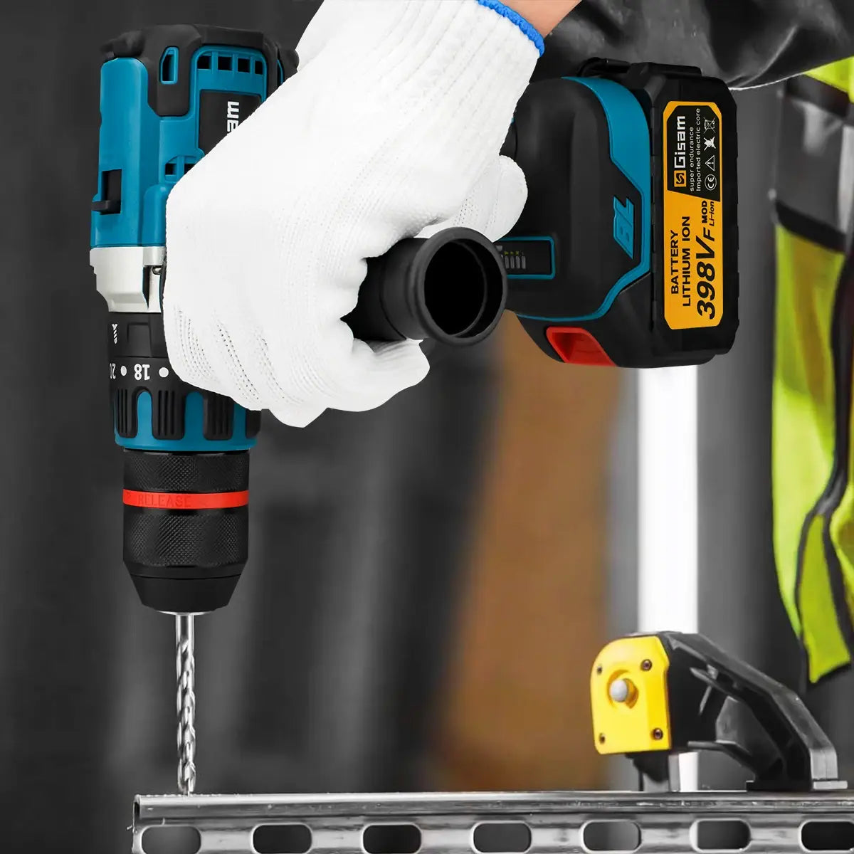 18V 13mm 480N.M Brushless Electric Impact Drill Cordless Drill Electric Screwdriver DIY Driver Power Tool for Makita