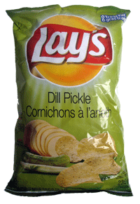 pickle dill chips lay 165g