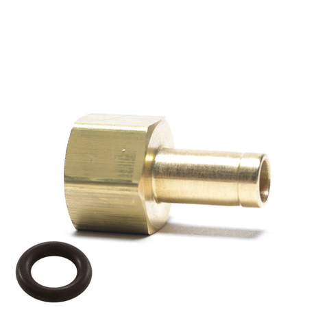 Brass 3/8" FNPT x 3/8" Compression Tube Stub Tapeless PRV Adapter