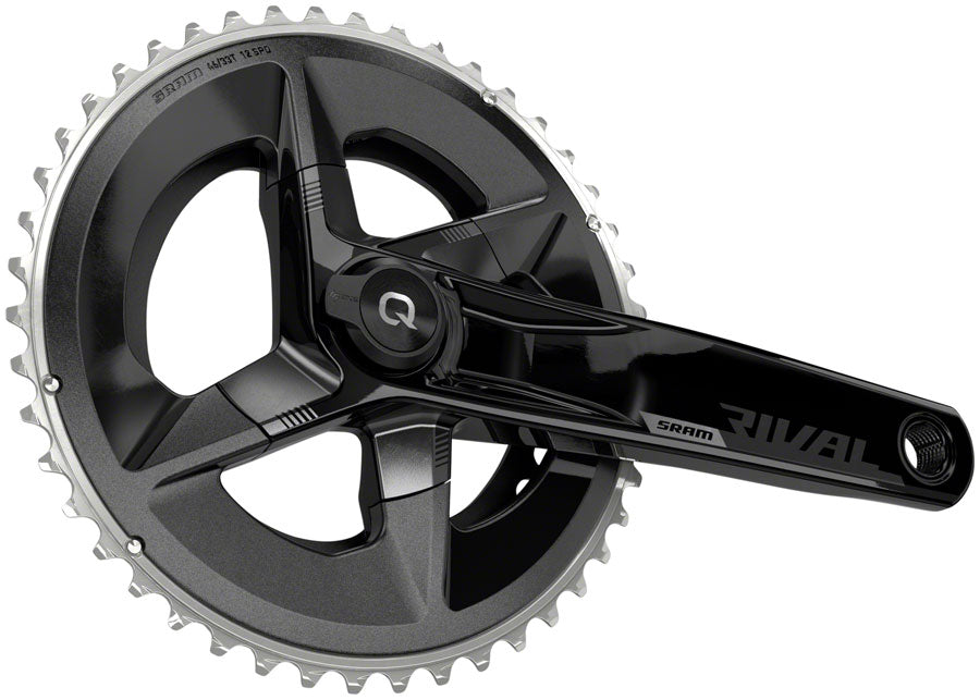 SRAM Rival AXS Crankset with Quarq Power Meter - 170mm, 12-Speed, 46/33t  Yaw, 107 BCD, DUB Spindle Interface, Black, D1