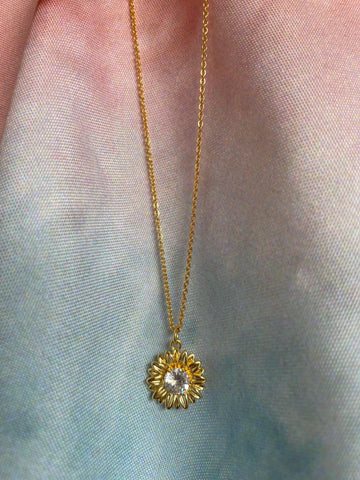 sunflower-necklace-gold