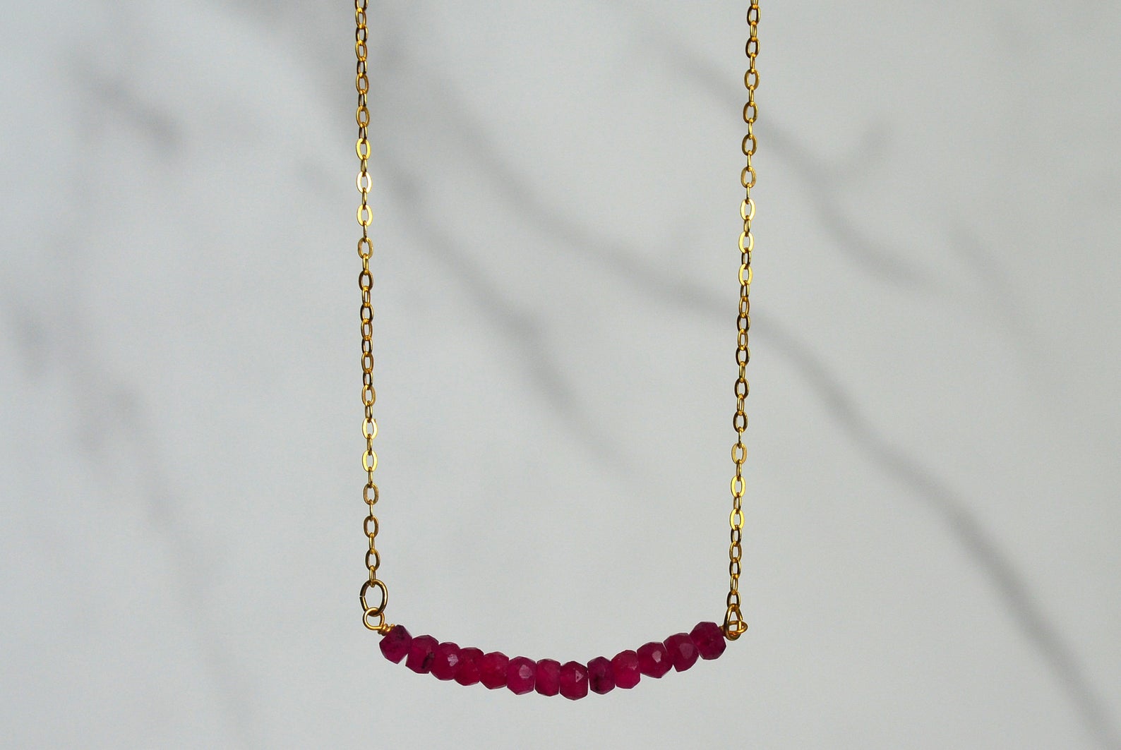 Buy Dainty Ruby Necklace Gold, Gold Ruby Pendant, Tiny Ruby Necklace, Gold  Layer Necklace, 14k Gold Filled Paperclip Chain, Ruby Teardrop Online in  India - Etsy