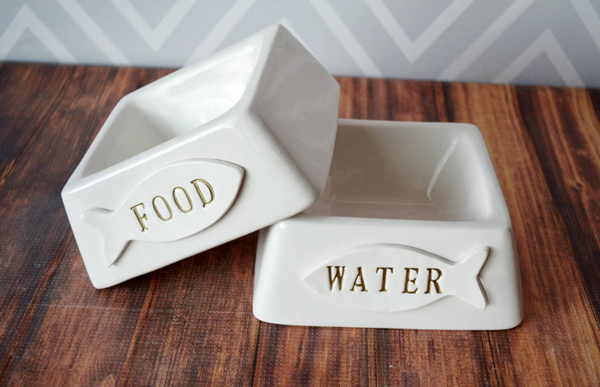 personalized cat food bowls