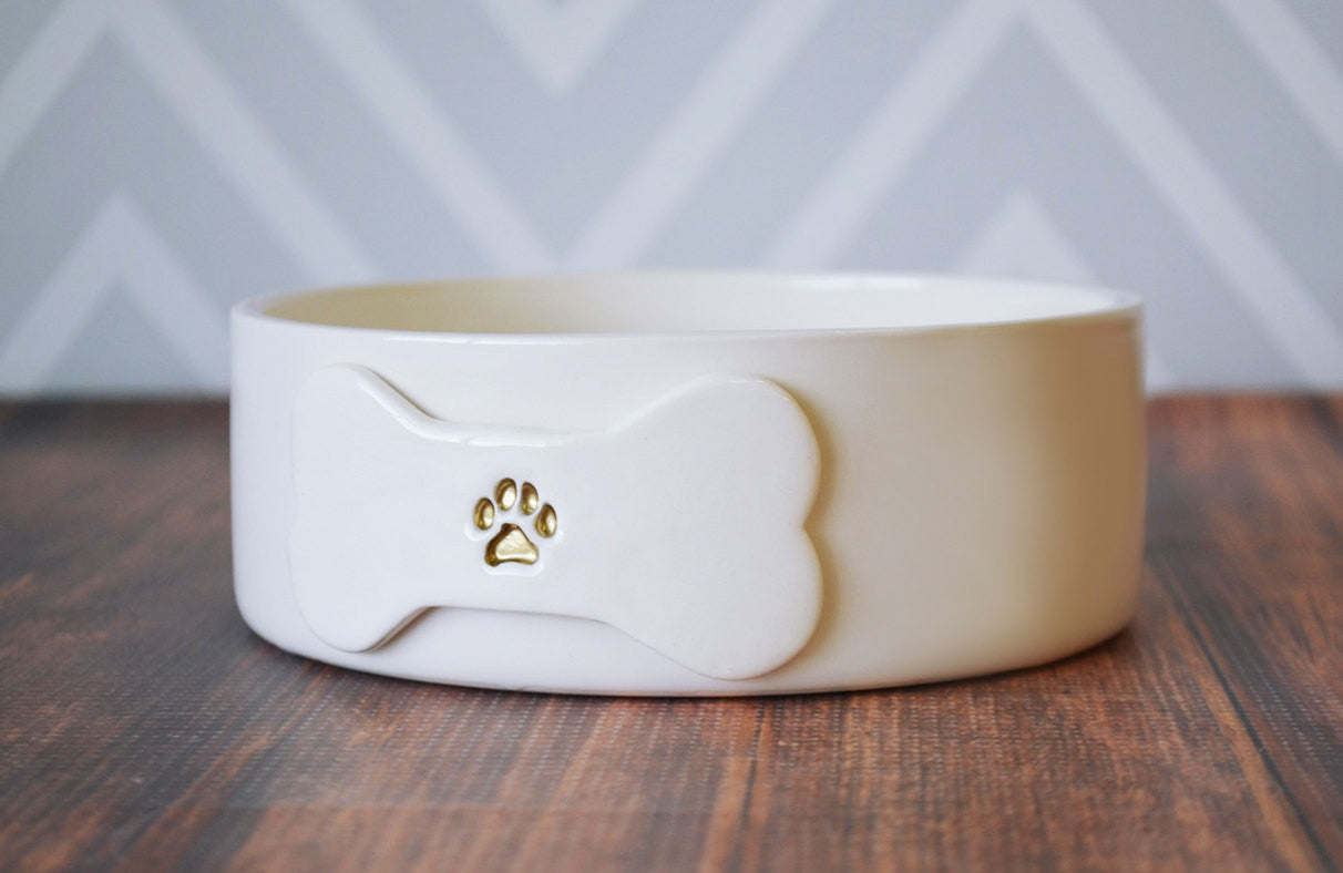 personalized ceramic dog bowls