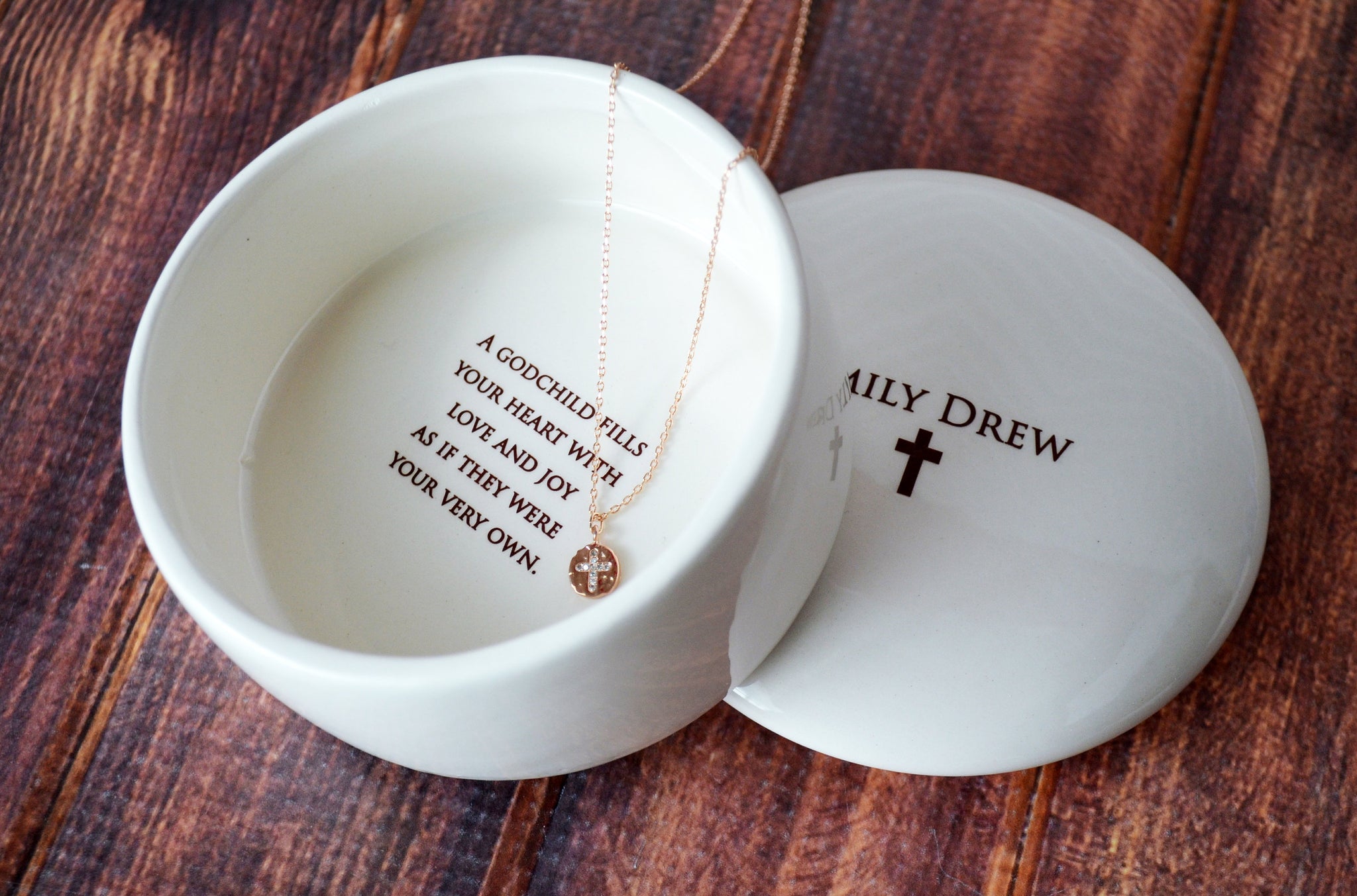 Godchild Gift with Necklace, Goddaughter Gift, Godchild Necklace, Godd ...