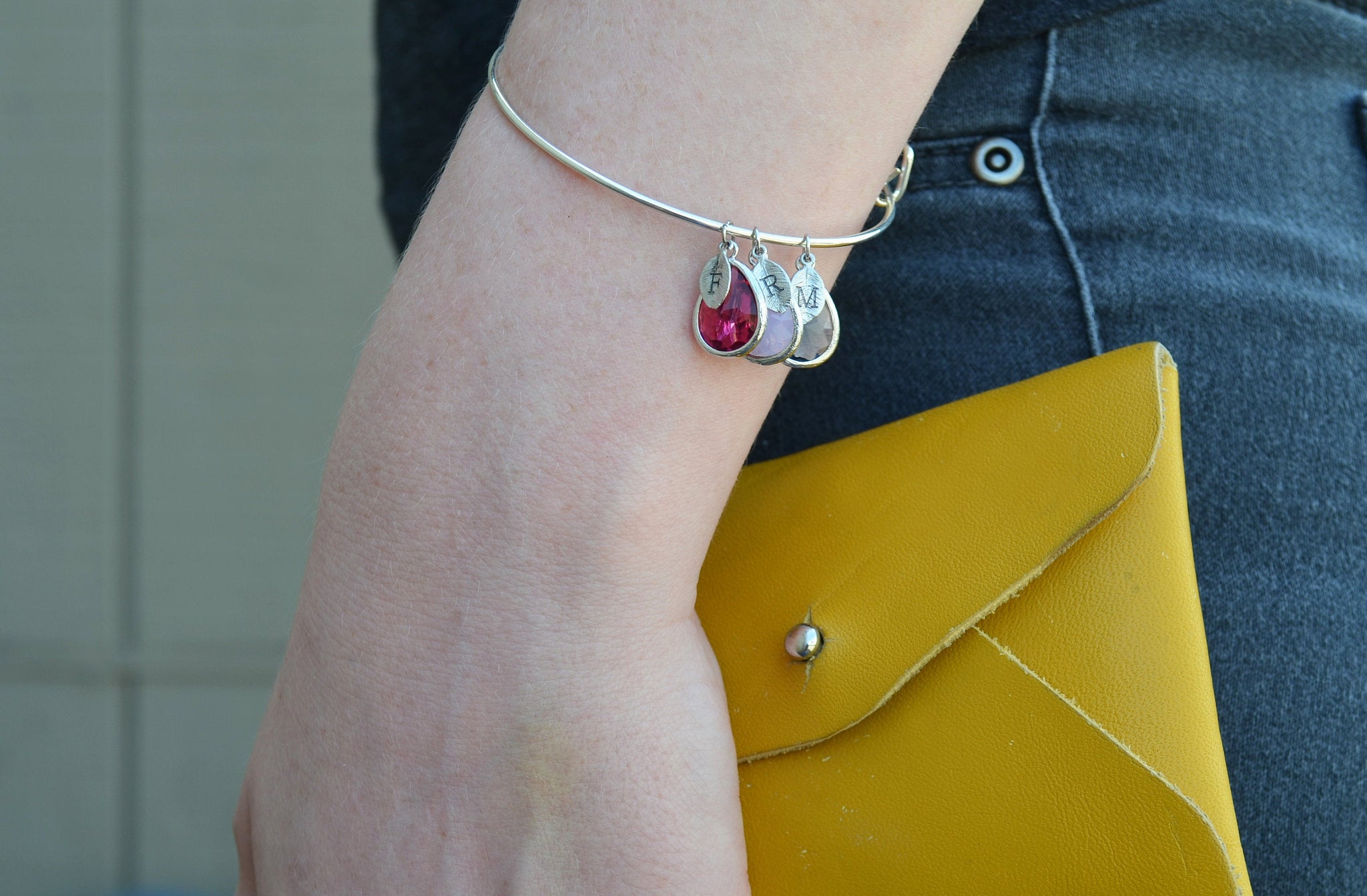 grandmother bracelet with birthstones