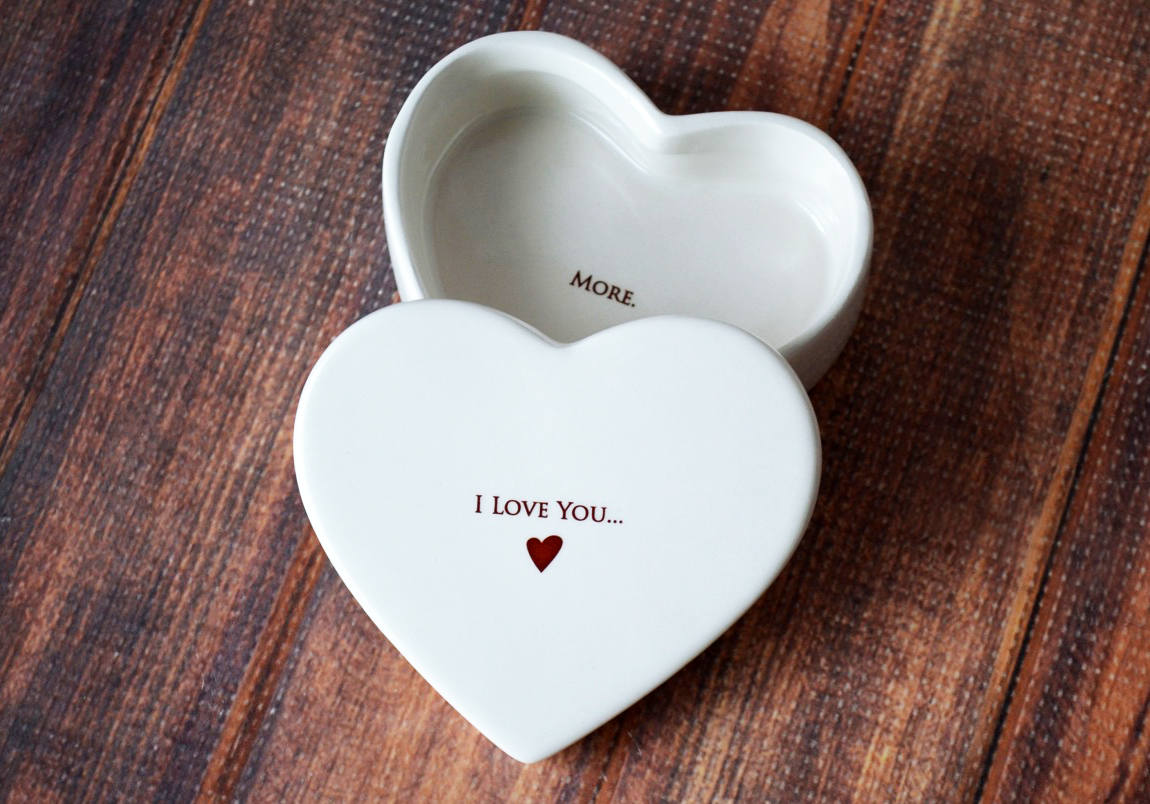 Valentine S Day Gift Valentine S Gift Gift For Her I Love You More Ships Fast Heart Keepsake Box With Gift Box Susabella