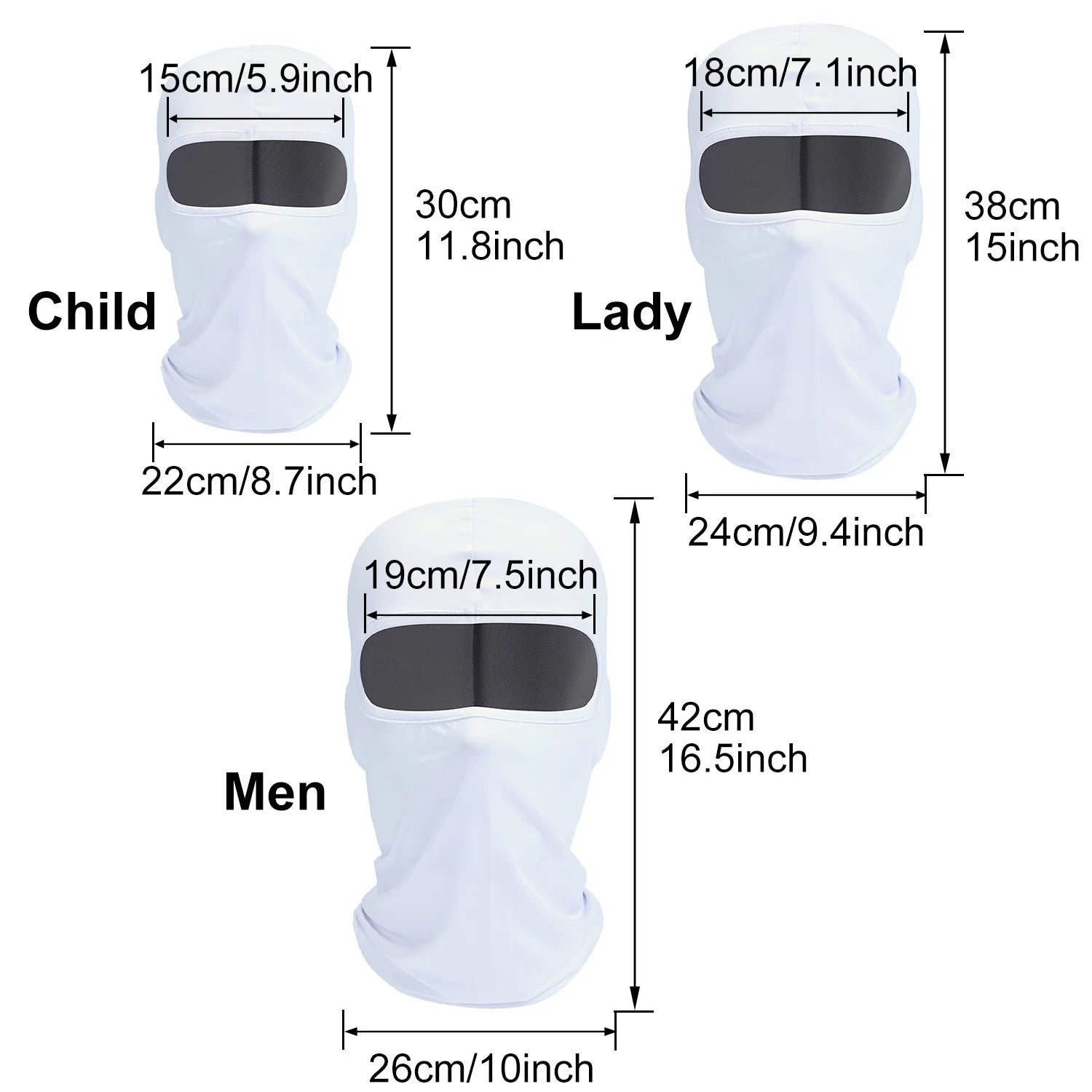 Versatile 3-Piece Balaclava Set - Full Face Ski Mask, Cycling Cap, and Neck Gaiter for Men, Women, and Kids, UV Protection Bike Hats - Inside The Bars