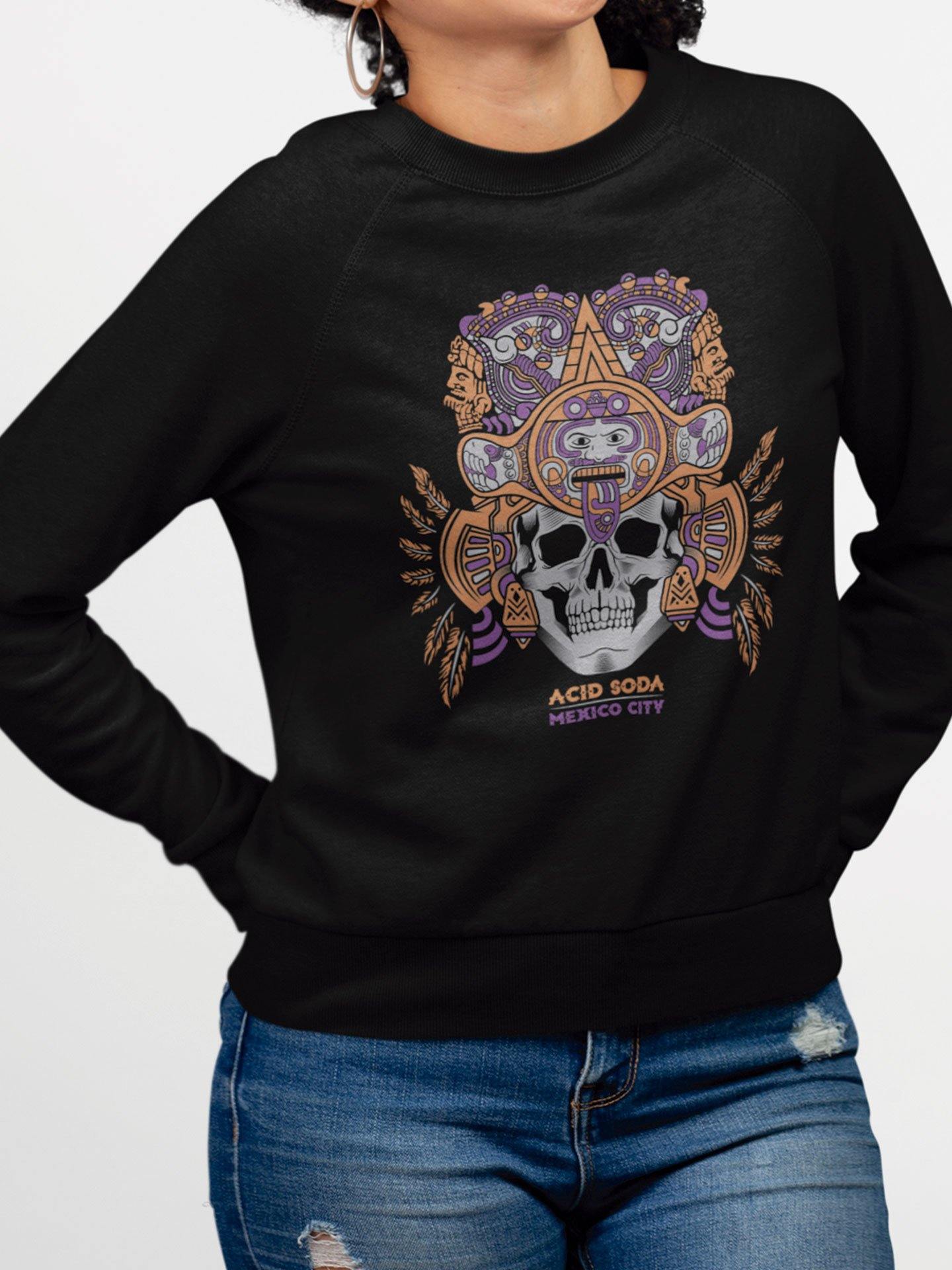 sudadera calavera mujer