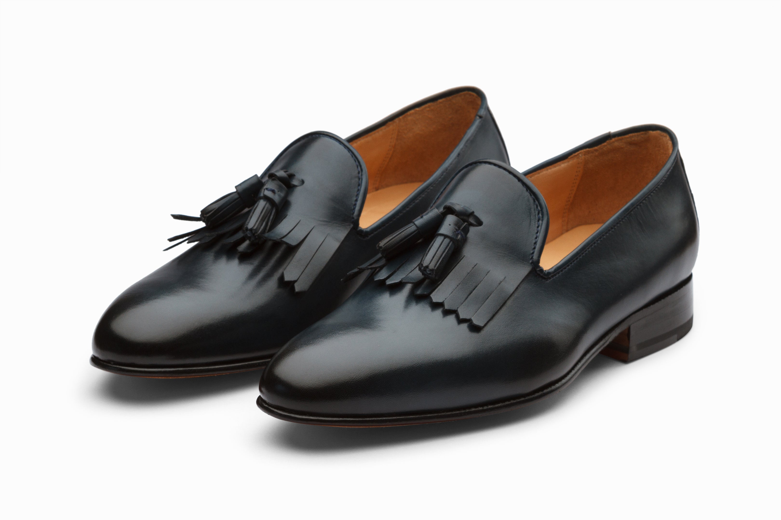 Buy Tassel Loafers With Fringes - Navy 