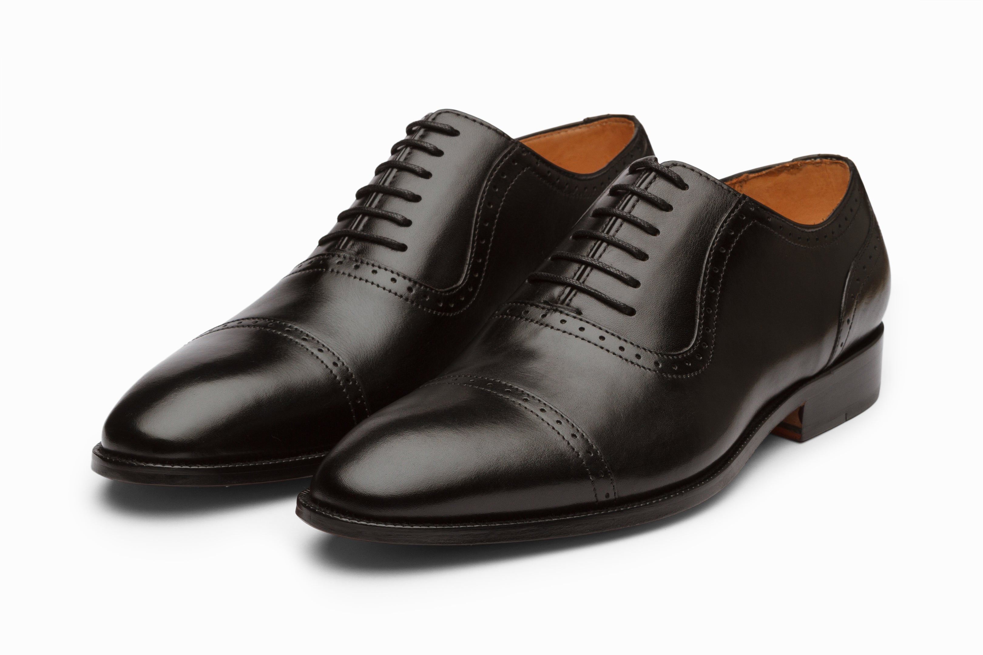 Buy Quarter Brogue Oxford - Black 