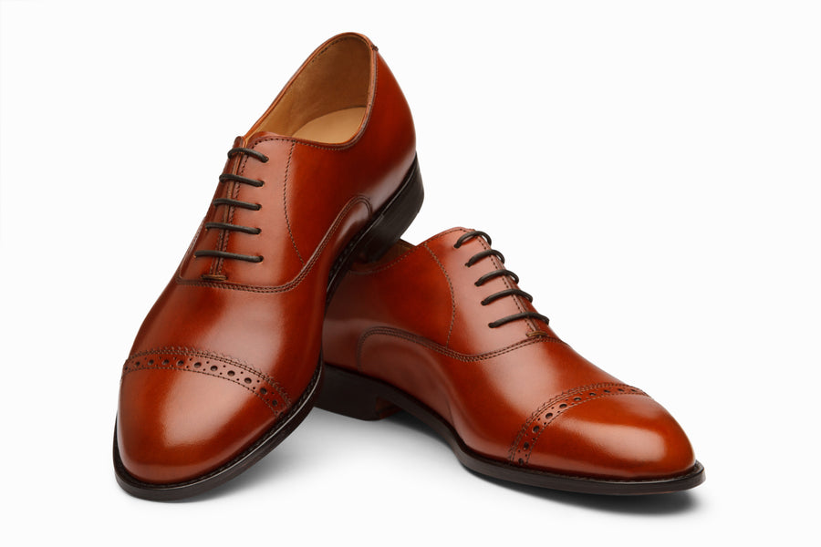Buy Quarter Brogue Oxford - Reddish Tan colour shoe for men online – 3DM  Lifestyle