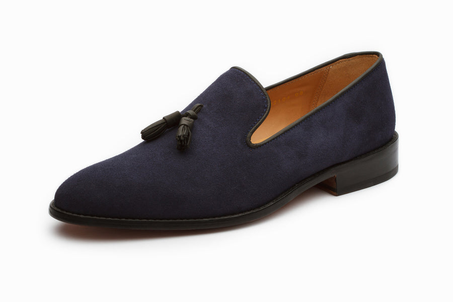 Buy Tassel Loafers - Navy Suede colour shoe for men online – 3DM Lifestyle