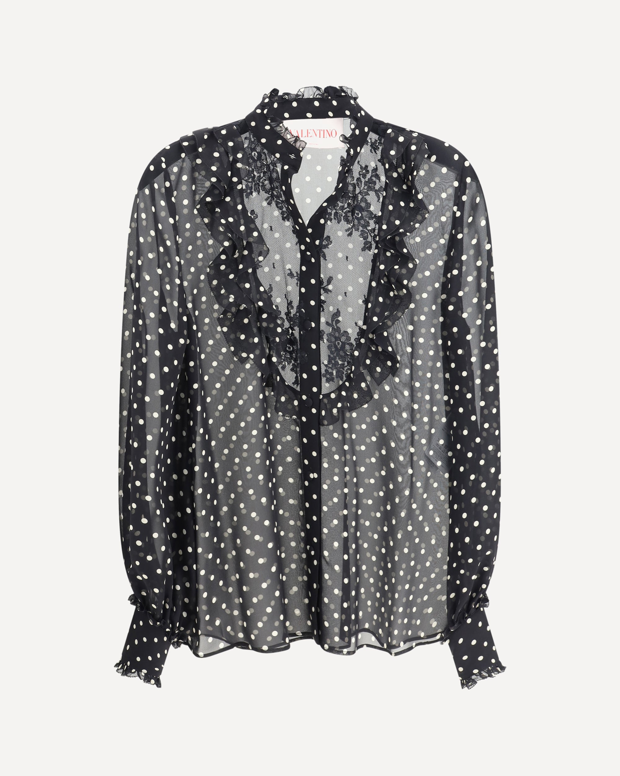 Valentino Women Polka Dot Silk Shirt