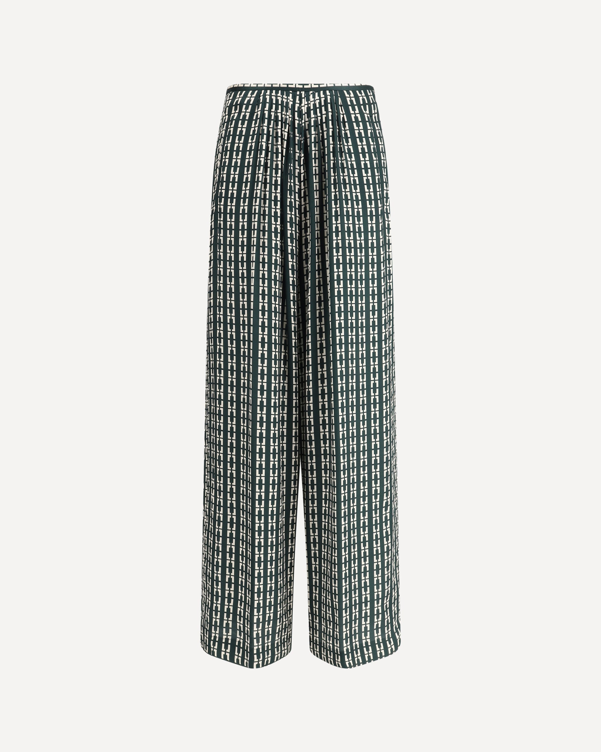 Forte Forte Printed Ecoviscose Satin Relaxed Palazzo Pants