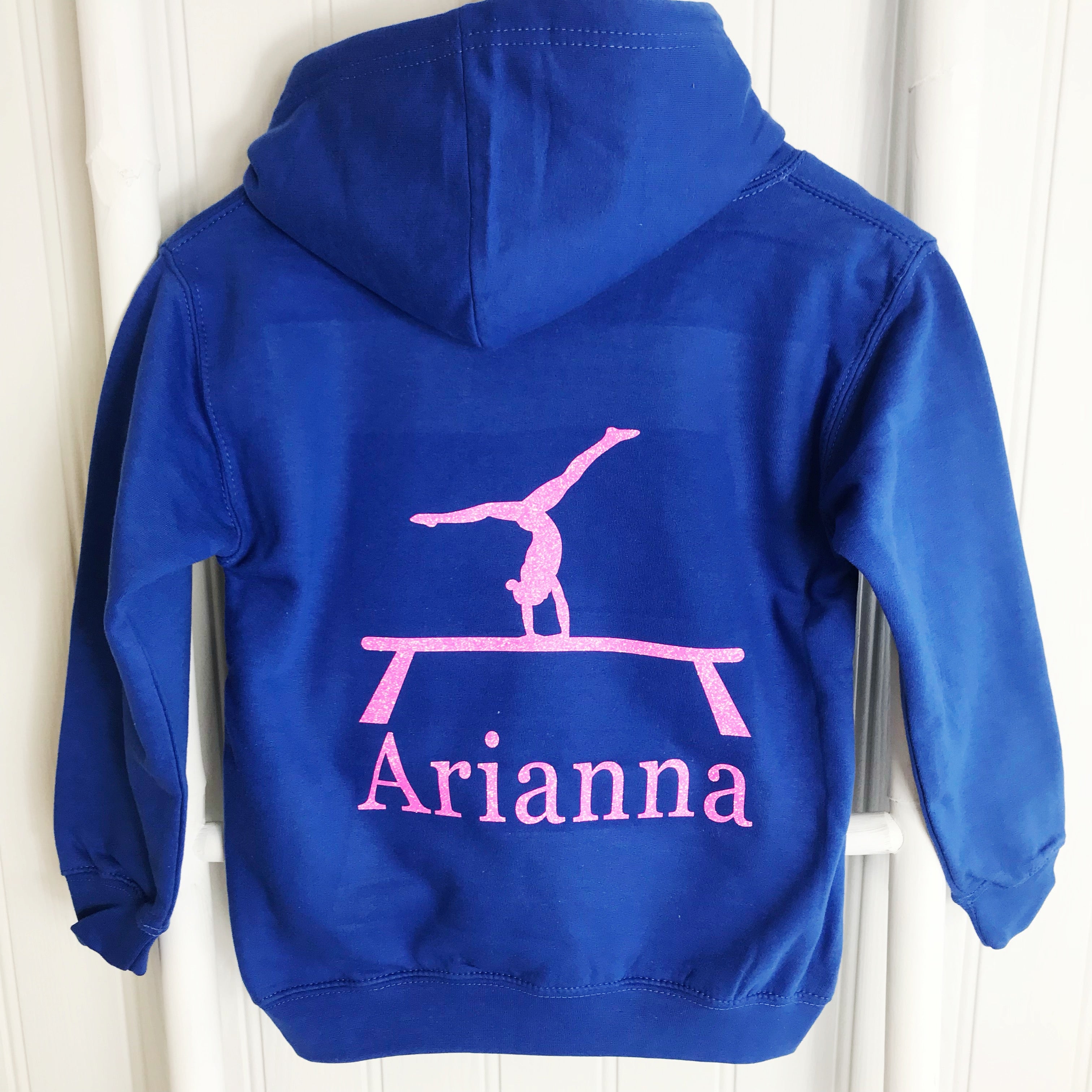 gymnastics personalised hoodie