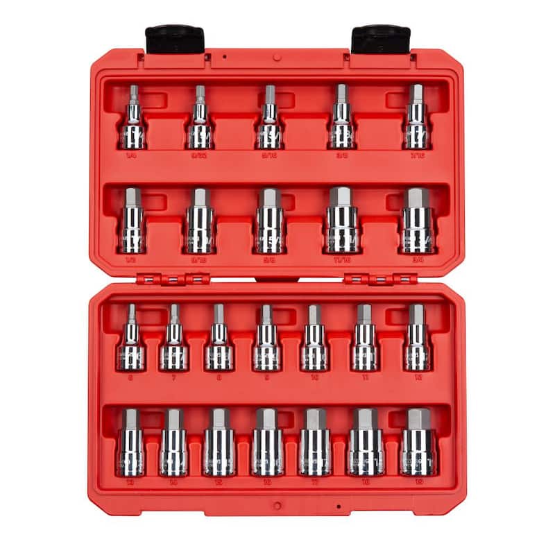 1/2 in. Drive Hex Bit Socket Set (24-Piece)