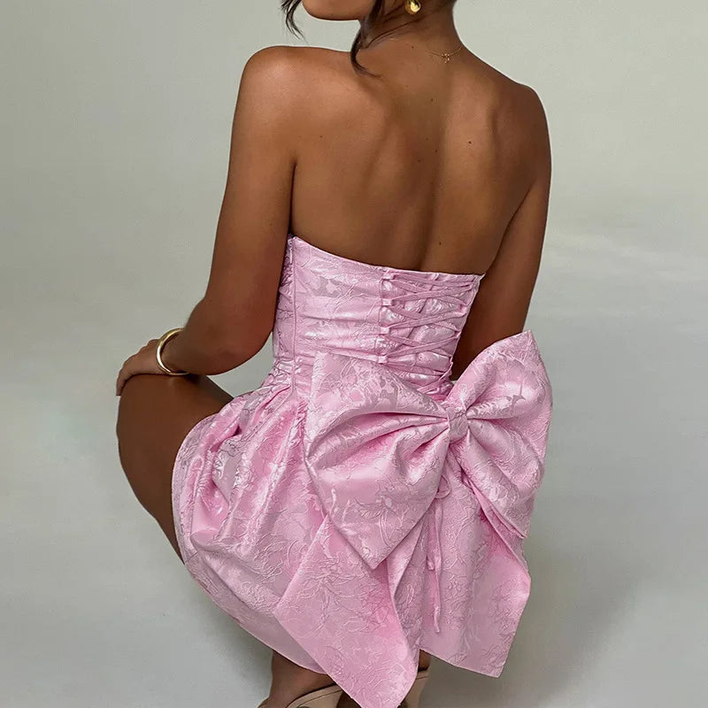 Elegant Off-Shoulder Backless Bodycon Mini Dress for Parties - Image 6