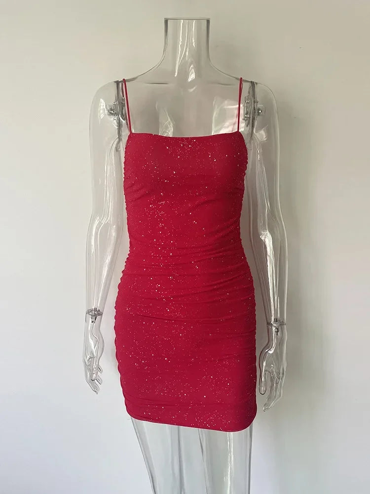 Backless Spaghetti Strap Mini Dress for Summer Parties - Image 6