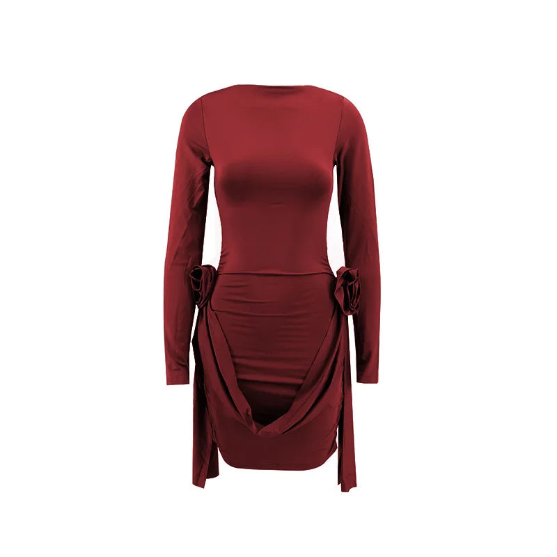 Chic Women's Printed Dresses for Fall and Winter Style - Image 7