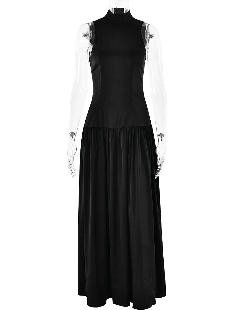 Yellow Patchwork Backless Maxi Dress - Elegant Summer Party Wear - Image 8
