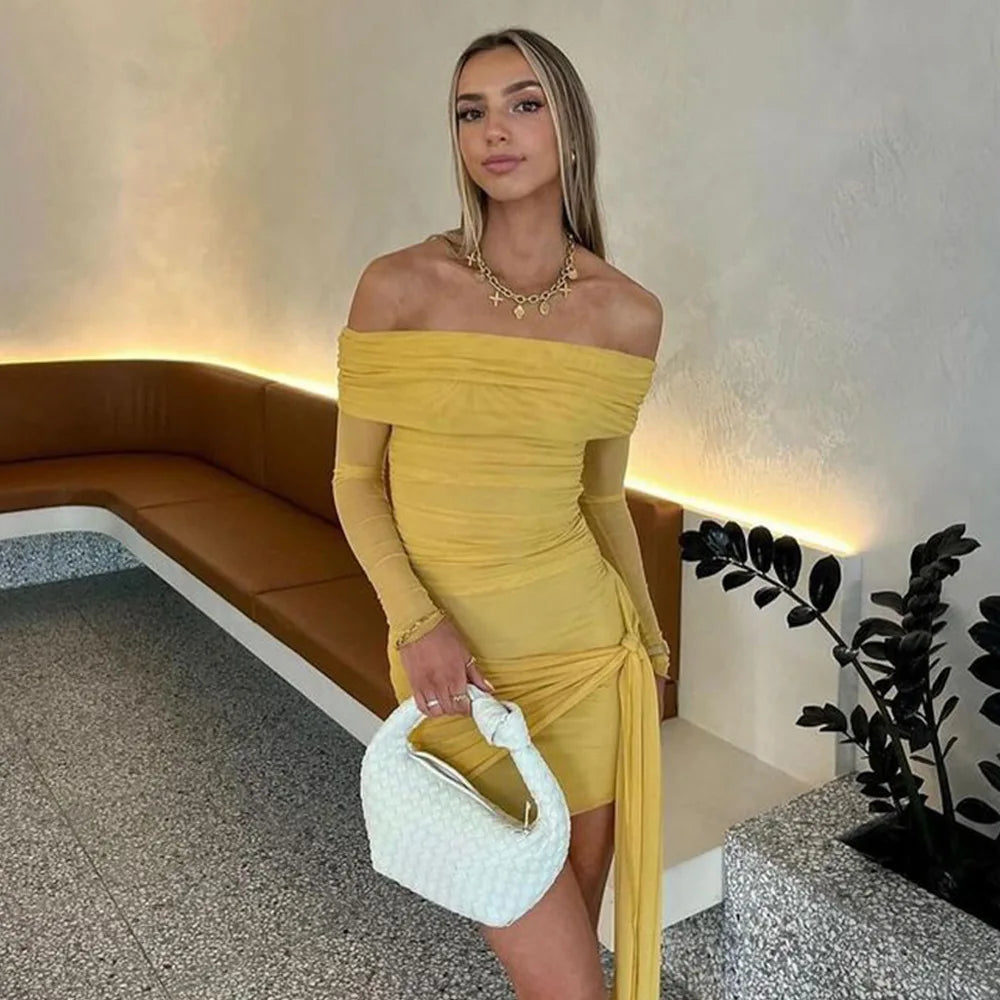 Elegant Strapless Backless Pleated Mini Evening Dress for Women - Image 9